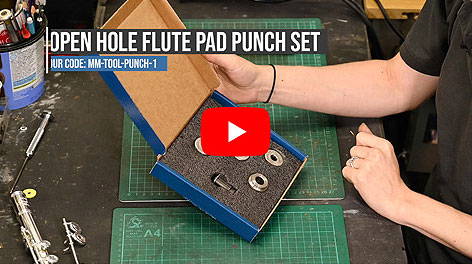 MusicMedic Open Hole Flute Pad Punch