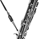 BG C50 Bass Clarinet Strap - Leather Neck Pad : Image 4