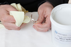 Each key is hand polished using Merard super fine polishing paste
