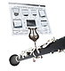 Windcraft Clarinet Lyre - Centre Fit in Nickel Plate : Image 3