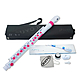 Nuvo jFlute 2.0 Plastic Flute Outfit - White with Pink Trim : Image 2