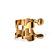 Rico Alto Sax H Ligature and Cap Set - Gold Plated : Image 2