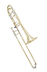 Getzen Custom 3047AF - Yellow Brass Bb/F Trombone : Image 2