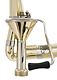 Getzen Custom 3047AF - Yellow Brass Bb/F Trombone : Image 4