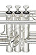 Yamaha YTR-8335GS 04 Xeno - Standard Lead Pipe Bb Trumpet : Image 5