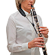 BG Bb Clarinet Sling - Elastic with Leather Neck Pad : Image 3