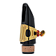 BG LD1 Duo Alto Saxophone or Bb Clarinet Ligature and Cap - Gold Plated : Image 4