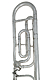 King 3BF Concert - Silver Plated Bb/F Tenor Trombone (526676) : Image 2
