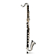 Backun Q Series - Grenadilla with Silver Plated Keys & Gold Posts - Bass Clarinet : Image 2