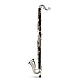 Backun Q Series - Grenadilla with Silver Plated Keys & Gold Posts - Bass Clarinet : Image 5