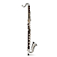 Backun Q Series - Cocobolo with Silver Plated Keys & Gold Posts - Bass Clarinet : Image 6