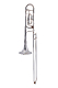 King 3BF Concert - Silver Plated Bb/F Tenor Trombone (526676) : Image 2