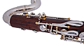 Backun Q Series - Low C Cocobolo with Silver keys and Gold posts - Bass Clarinet - Ex Demo : Image 4