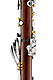 Backun Essence - Cocobolo with Silver Plated Keys & Gold Posts - Bb Clarinet : Image 6