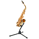 K&M Saxophone Stand - Alto or Tenor - 14300 Black : Image 2