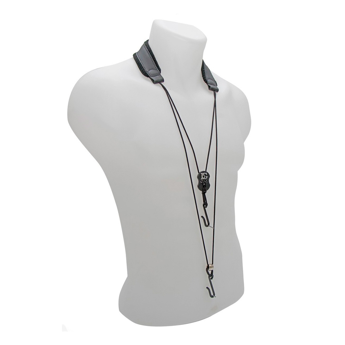 BG C50B Bass Strap Leather Neck Pad 2 Hooks