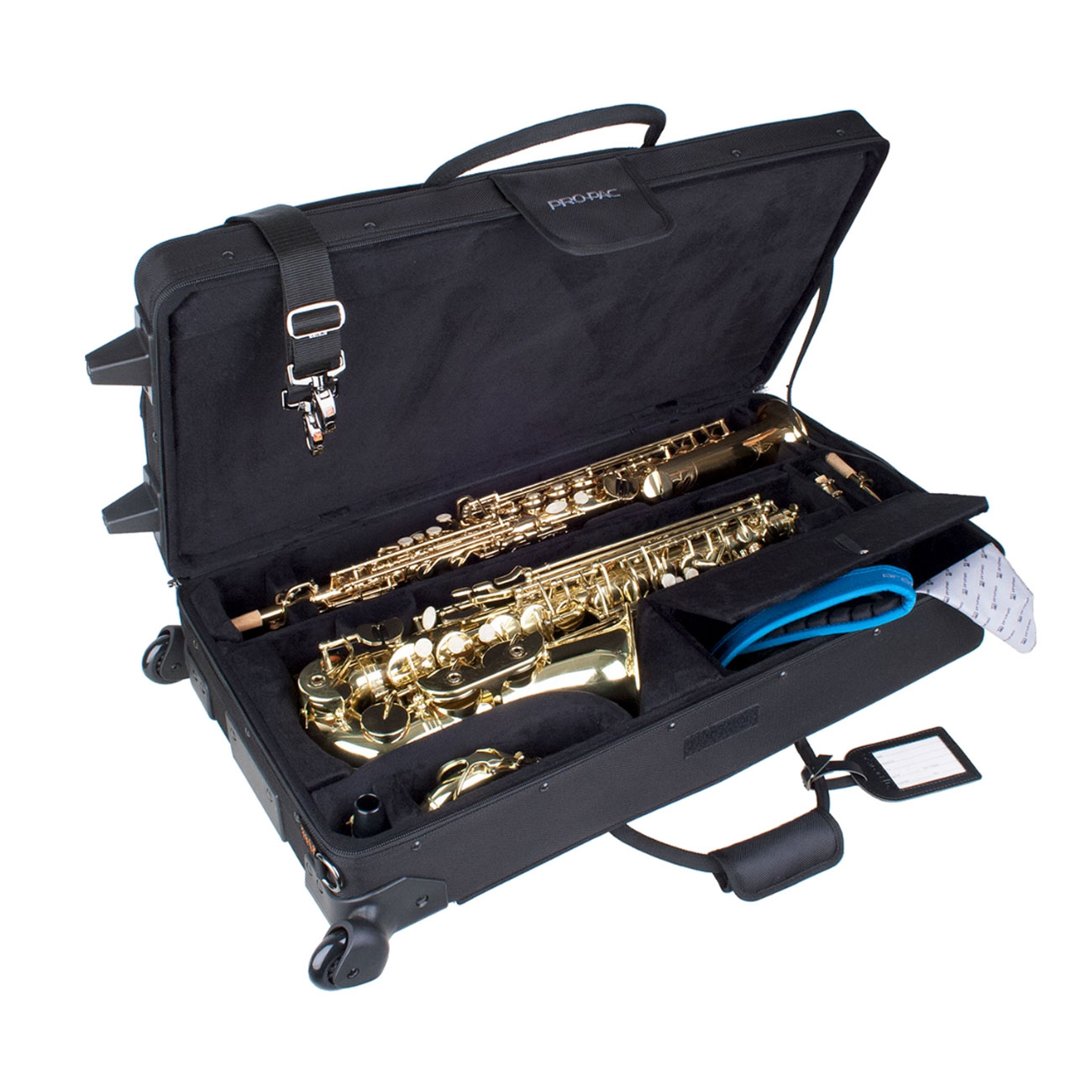 Protec ProPac PB304SOPWL Alto and Soprano Sax Case with Wheels