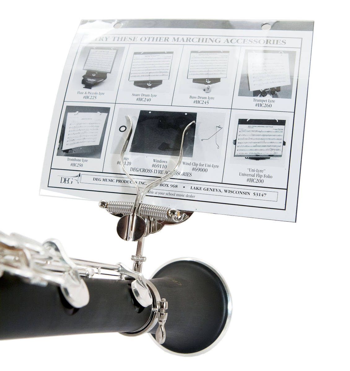 Lyre End Fit in Nickel Plate