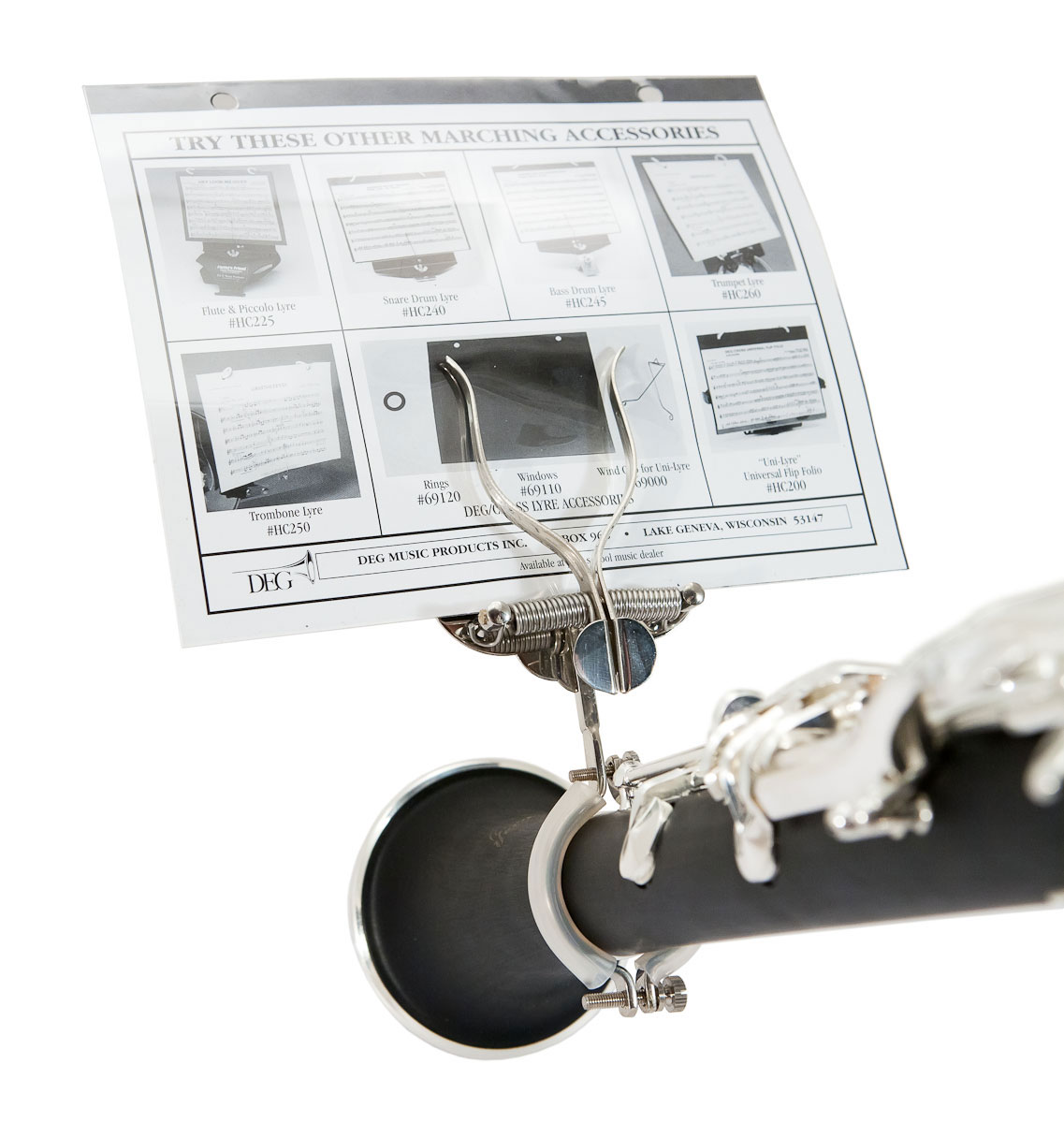 Lyre End Fit in Nickel Plate