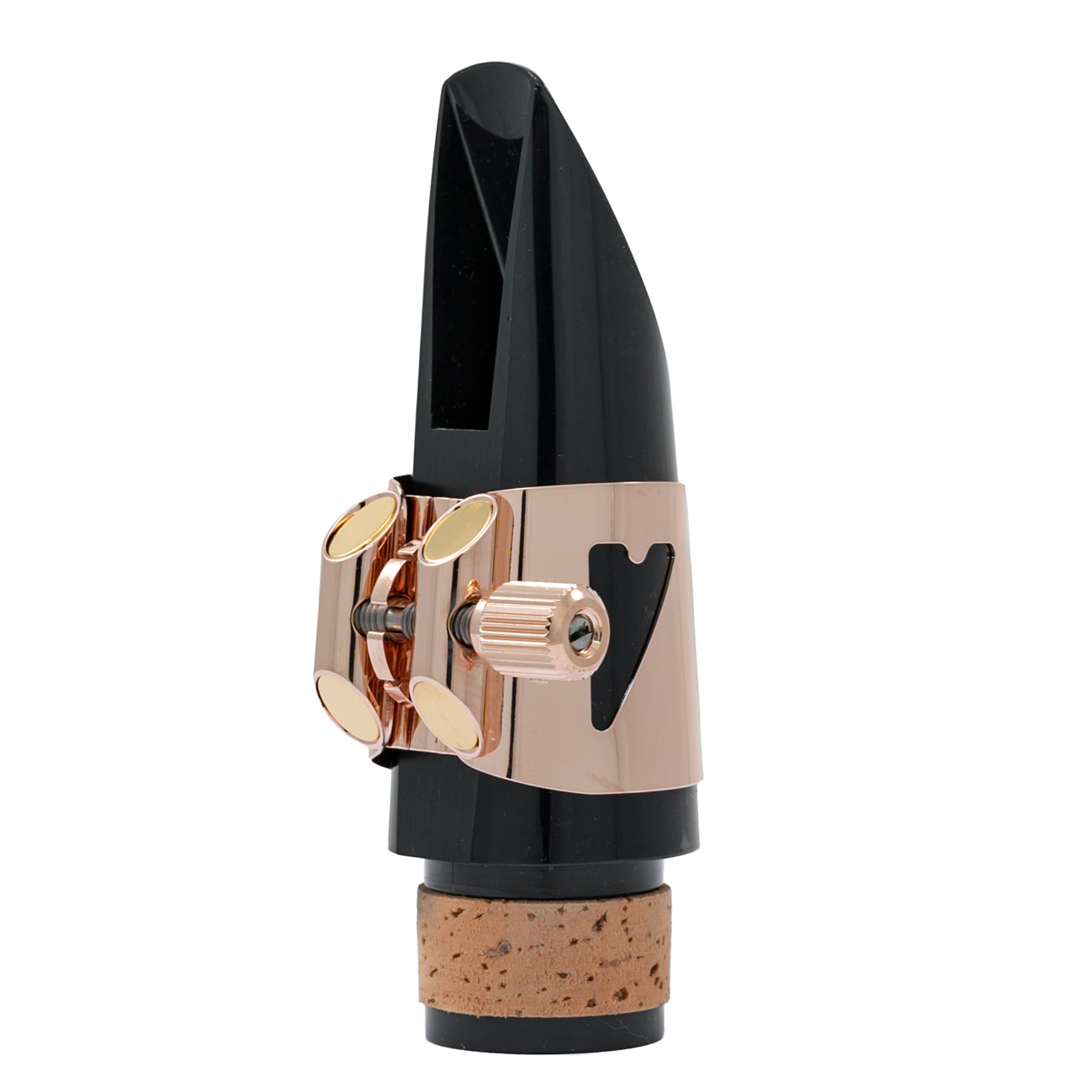 Vandoren Optimum Bb Ligature with Plastic Cap Pink Gold Plate
