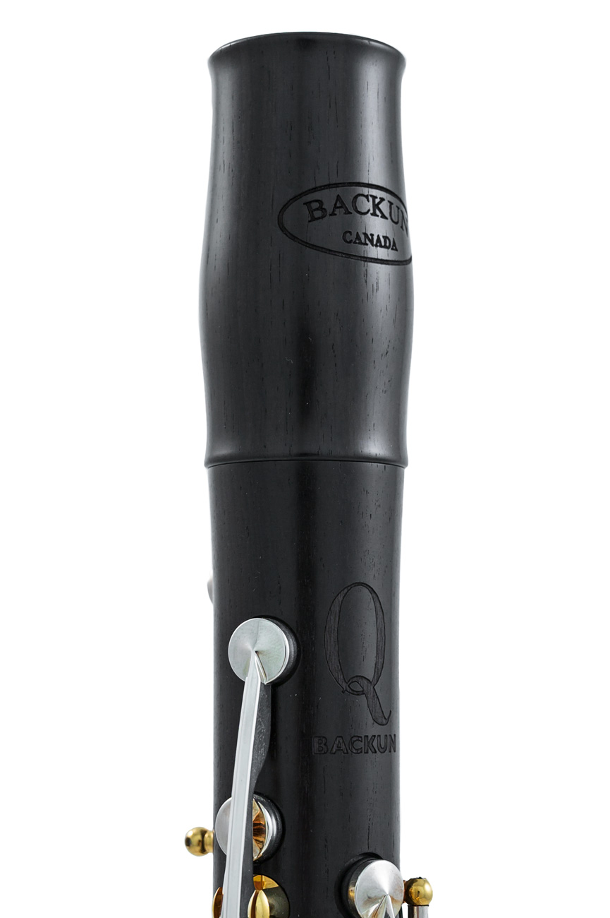 Backun Q2 Series Grenadilla with Silver Plated Keys & Gold Posts Bb