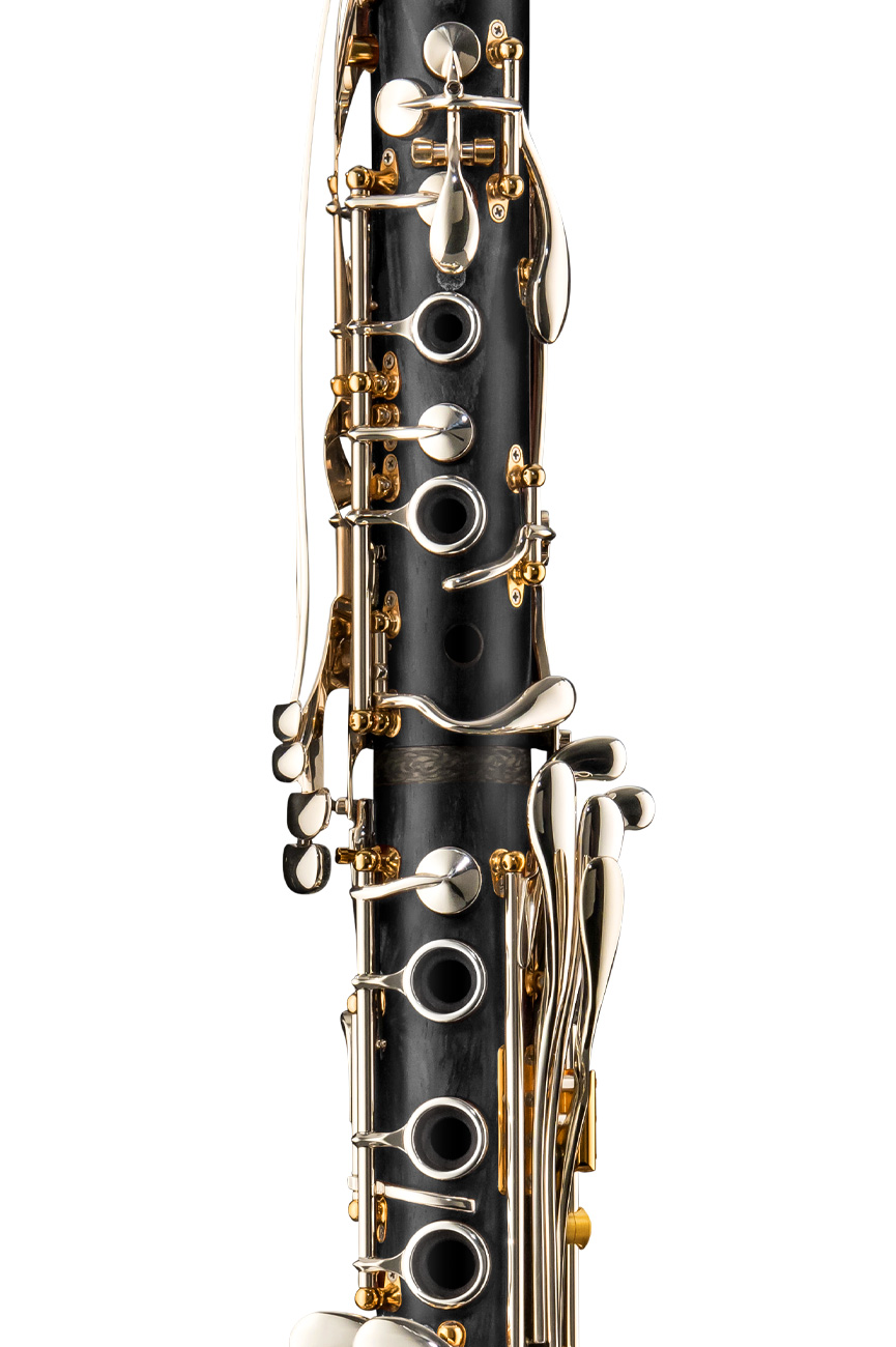 Backun Lumière Grenadilla Gold Posts and Silver Keys Basset A