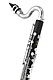Rental Yamaha Student Bass Clarinet - To Low Eb : Image 2
