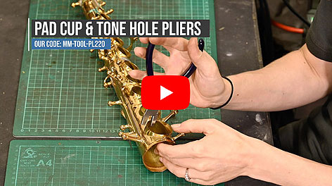 Saxophone Repairing Roller Two Handles Dent Removal Tool Stainless Steel Sax Pressing Repair for Musical Instruments Woodwind Accessories Black 