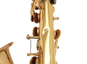 Saxophone dent - before