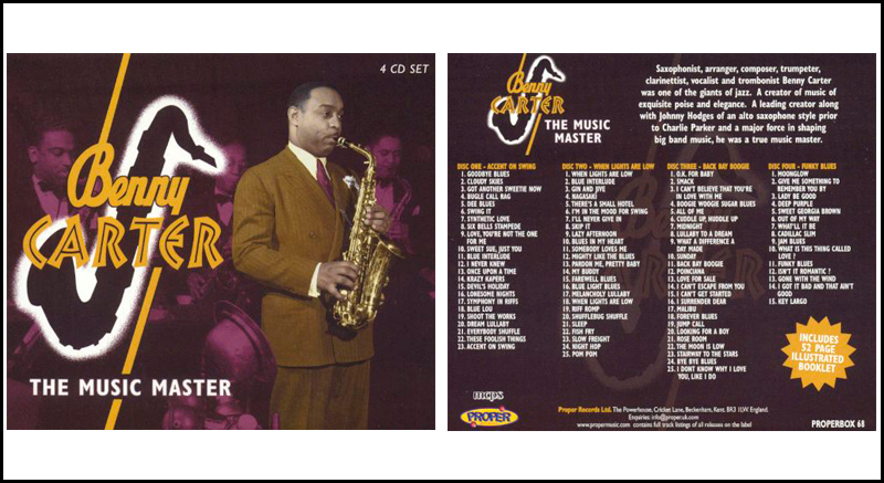 Benny Carter - The Music Maker 4CD Box Set