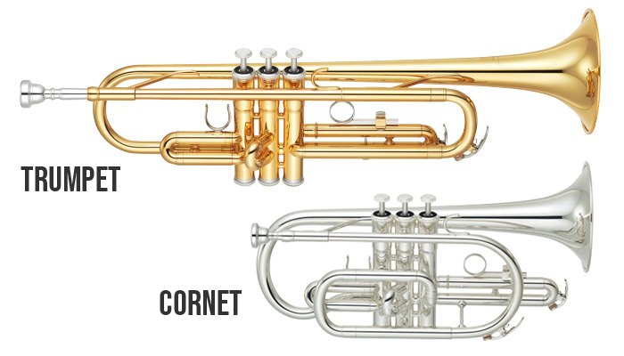 The comparison between a Trumpet and Cornet